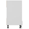 Oven Cabinet White 60x46x81.5 cm Chipboard