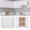 Hanging Corner Cabinet White 57x57x60 cm Chipboard