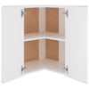 Hanging Corner Cabinet White 57x57x60 cm Chipboard