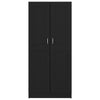 Book Cabinet Black 82.5x30.5x185.5 cm Engineered Wood