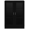 Vitrine Cabinet Black 82.5x30.5x115 cm Chipboard