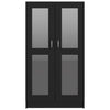 Vitrine Cabinet Black 82.5x30.5x150 cm Chipboard