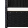 Garden Chairs 4 pcs Poly Rattan Black