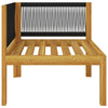 Garden Corner Sofas 2 pcs with Cushions Solid Acacia Wood
