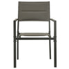 Garden Chairs 2 pcs Textilene and Steel Grey and Anthracite