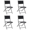 alt="Folding Outdoor Chairs 4 pcs Steel and Textilene"