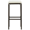 Bar Stools with Cushions 6 pcs Brown Poly Rattan