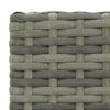 Bar Stools 2 pcs Grey Poly Rattan
