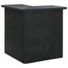 alt="Corner Bar Table Black 100x50x105 cm Poly Rattan"