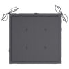 Garden Chair Cushions 6 pcs Anthracite 40x40x3 cm Fabric