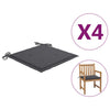 alt="Garden Chair Cushions 4 pcs Anthracite 50x50x3 cm Fabric"