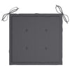Garden Chair Cushions 4 pcs Anthracite 50x50x3 cm Fabric
