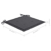Garden Chair Cushions 4 pcs Anthracite 50x50x3 cm Fabric