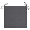 Garden Chair Cushions 6 pcs Anthracite 50x50x3 cm Fabric