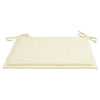 Garden Chair Cushions 4 pcs Cream 50x50x3 cm Fabric