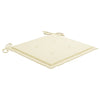 Garden Chair Cushions 6 pcs Cream 50x50x3 cm Fabric