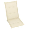 Garden Chair Cushions 6 pcs Cream 120x50x3 cm