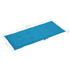Garden Chair Cushions 6 pcs Blue 120x50x3 cm
