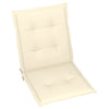 Garden Chair Cushions 6 pcs Cream 100x50x3 cm