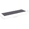 Sun Lounger Cushion Anthracite 186x58x3 cm