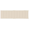 Sun Lounger Cushion Cream 186x58x3 cm