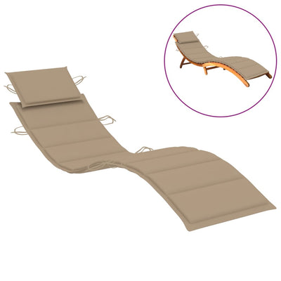 alt="Sun Lounger Cushion Beige 186x58x3 cm"