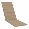Sun Lounger Cushion Beige 186x58x3 cm