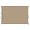 Sun Lounger Cushion Beige 186x58x3 cm