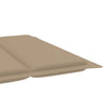 Sun Lounger Cushion Beige 186x58x3 cm