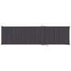 Sun Lounger Cushion Anthracite 200x50x3 cm Fabric