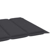 Sun Lounger Cushion Anthracite 200x50x3 cm Fabric