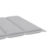Sun Lounger Cushion Grey 200x50x3 cm Fabric