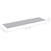 Sun Lounger Cushion Grey 200x50x3 cm Fabric