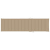 Sun Lounger Cushion Beige 200x50x3 cm Fabric