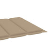Sun Lounger Cushion Beige 200x50x3 cm Fabric