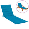 Sun Lounger Cushion Blue 200x50x3 cm Fabric