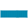 Sun Lounger Cushion Blue 200x50x3 cm Fabric