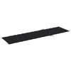 Sun Lounger Cushion Black 200x50x3 cm Fabric