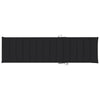 Sun Lounger Cushion Black 200x50x3 cm Fabric