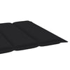 Sun Lounger Cushion Black 200x50x3 cm Fabric