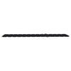 Sun Lounger Cushion Black 200x50x3 cm Fabric