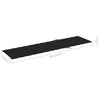 Sun Lounger Cushion Black 200x50x3 cm Fabric