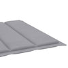 Sun Lounger Cushion Grey 200x60x3 cm Fabric