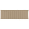 Sun Lounger Cushion Beige 200x60x3 cm Fabric
