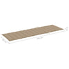 Sun Lounger Cushion Beige 200x60x3 cm Fabric