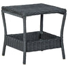 alt="Garden Table Dark Grey 45x45x46.5 cm Poly Rattan"