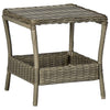 alt="Garden Table Brown 45x45x46.5 cm Poly Rattan"