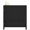 Garden Sofa with Cushions Black Poly Rattan