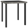 alt="Garden Dining Table Grey 70x70x73 cm Poly Rattan"