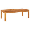 6 Piece Garden Lounge Set with Cushion Cream Solid Acacia Wood